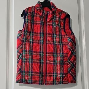 Vineyard Vines Lighthouse Red Reversible Vest